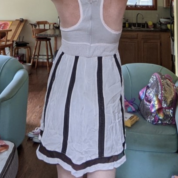 Billabong light pink and black mesh mini dress - Picture 7 of 7